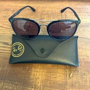 Ray-Ban RB4285 Sunglasses - Black with Custom Grey/Black lenses